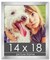 14x18 Solid Wood Picture Frame with UV-Resistant Acrylic & Acid-Free Backing, Available in 6 Finishes: Matte Black, Matte White, Metallic Bronze, Silver, Natural Wood Grain & Mahogany